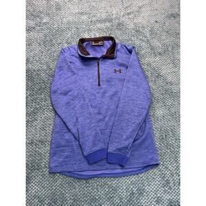 Under Armour Size Medium Fleece Lined ColdGear 1/4 Zip Mens Performance Sweater